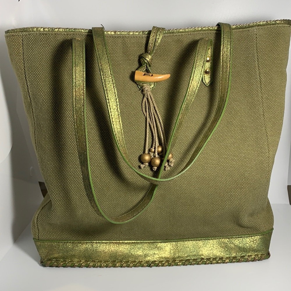 Canvas and Leather Tote